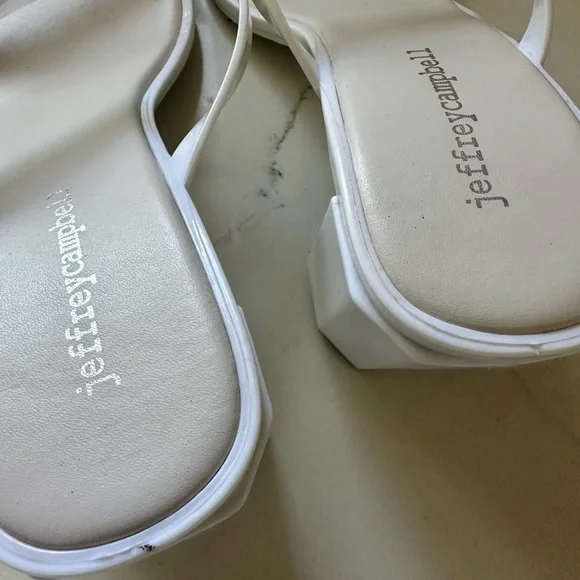 Jeffrey Campbell Jamm-3 jelly slide block heel sandals, size 8 - Picture 3 of 5